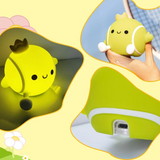 veilleuse tactile LED balle de tennis avec lumière douce pour bébé