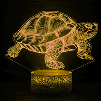 Veilleuse tortue bébé avec 7 couleurs changeantes